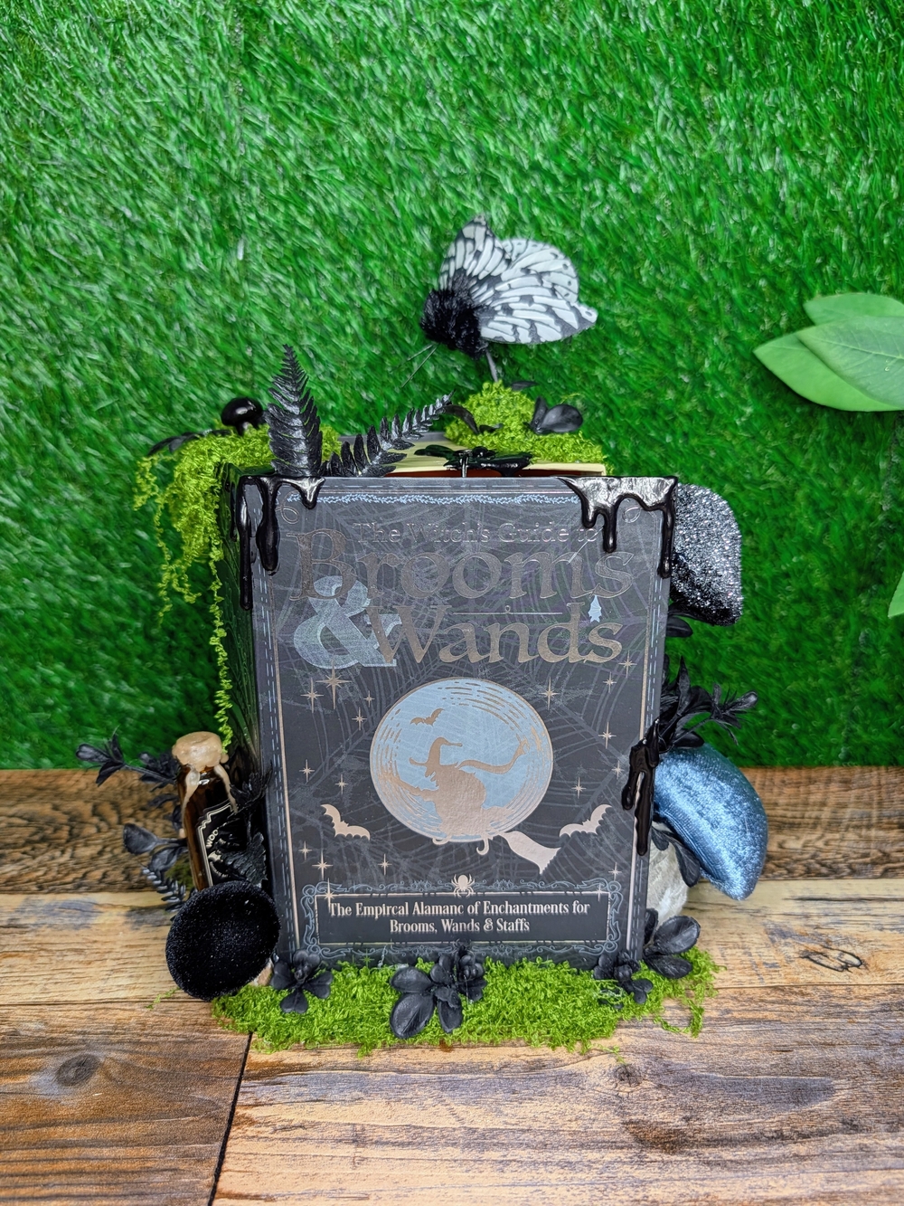 Brooms & Wands Decorative Book Accent - Black